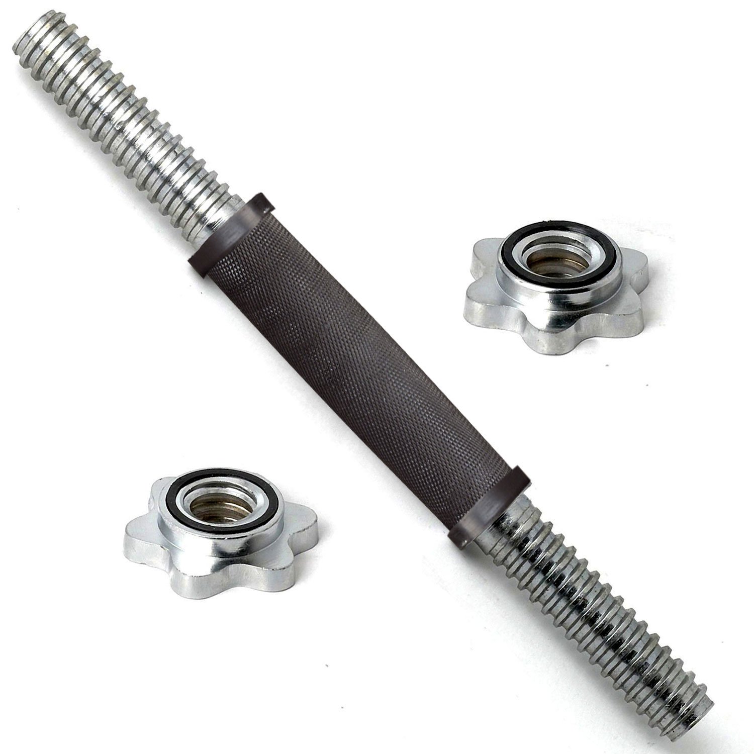 Гриф хромиромированный 350 мм 26 мм замок кольцевая гайка, ручка с резин. покрытием
