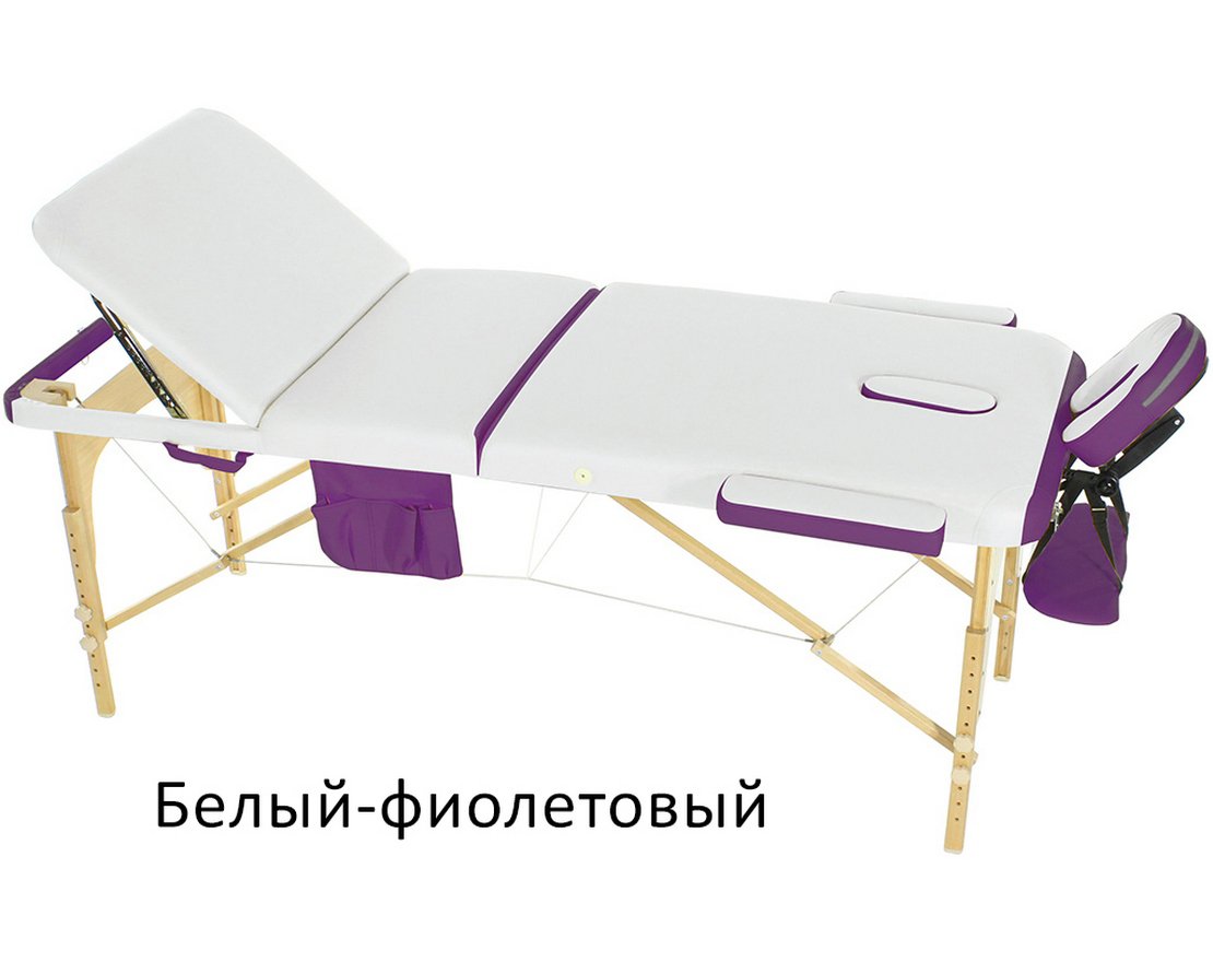 Массажный стол складной деревянный JF-AY01 3-х секционный